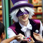 gojo satoru as willy wonka