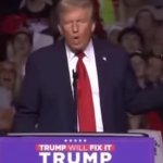 Trump microphone GIF Template