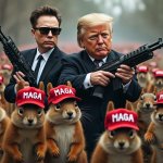 Trump Elon Musk Squirrels