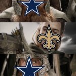 Cowboys and Saints fans