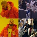 Yankees fans steal ball meme | image tagged in memes,drake hotline bling,mlb,sports,baseball,funny memes | made w/ Imgflip meme maker