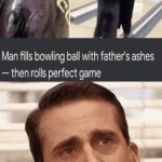 dad would be proud | image tagged in gifs,memes,bowling,michael scott | made w/ Imgflip video-to-gif maker