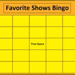 favorite shows bingo