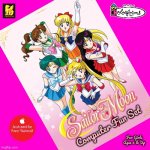 Colorforms Sailor Moon *CFS Box Art (Fan Made) | Computer Fun Set; For Girls Ages 4 & Up | image tagged in blank hot pink background,sailor moon,anime,cartoon network,computer games,90s | made w/ Imgflip meme maker