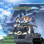 Millie's Girls und Panzer announcement template meme