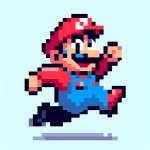 AI-Generated Super Mario template