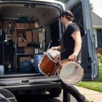 Musician Loading Van