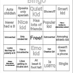 Student Bingo meme