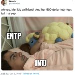 F*ck norms | ENTP; INTJ | image tagged in ah yes me my girlfriend and her,intj,entp,mbti,myers briggs,memes | made w/ Imgflip meme maker