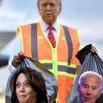 Trump taking out the trash