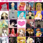 fictional crush bingo | image tagged in fictional crush bingo,true love,waifu,anime,videogames,bingo | made w/ Imgflip meme maker