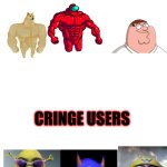 Based users vs cringe users meme