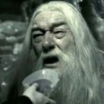 Dumledore drinking