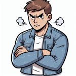 Something that matches the caption: This guy’s a fucking dick