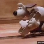 Gromit Train Tracks GIF Template