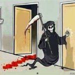 Grim Reaper Knocking Door | ELON'S FIRST DAY | image tagged in grim reaper knocking door | made w/ Imgflip meme maker