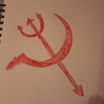 Satanic communist drawing