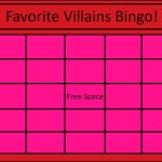favorite villains bingo