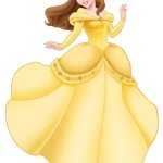 Belle in her Long Sleeve Ballgown Dress