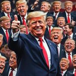 Trump laughing