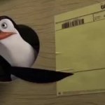 Kowalski Pointing GIF Template