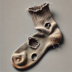 Torn sock