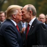 Trump kisses Putin template