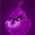 Purple grinch smile