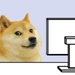 doge look at computer