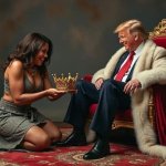 Trump being crowned