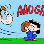 Charlie Brown and Lucy Football