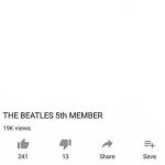 the Beatles 5th member meme