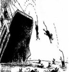 Rats fleeinfg sinking ship