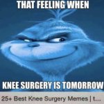 Knee surgery template