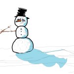 Depressing Snowman template