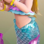 mermaid peach close up