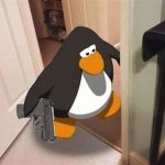 Penguin with a glock