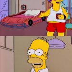 Simpsons sleep race car