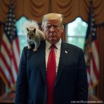 Trump with Peanut Squirrel