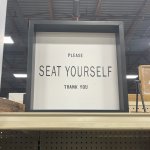 Seat yourself