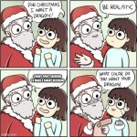 For Christmas I Want a Dragon | I WANT PERCY JACKSON TO MAKE A SMART DECISION; RED | image tagged in for christmas i want a dragon | made w/ Imgflip meme maker