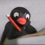 Pingu writing template