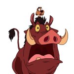 Shocked Pumbaa