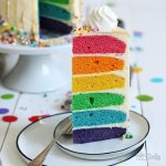 Rainbow layer cake