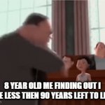 NOOOOOOOOOOOOOOOOO! | 8 YEAR OLD ME FINDING OUT I HAVE LESS THEN 90 YEARS LEFT TO LEAVE | image tagged in gifs,funny memes,relatable | made w/ Imgflip video-to-gif maker