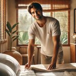 Making the bed