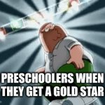 Gilded star | PRESCHOOLERS WHEN THEY GET A GOLD STAR | image tagged in gifs,shcool | made w/ Imgflip video-to-gif maker