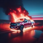 f150 on fire