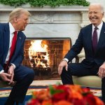 Trump and Biden in the Oval Office meme