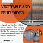 Vegetable And Fruit Dryer